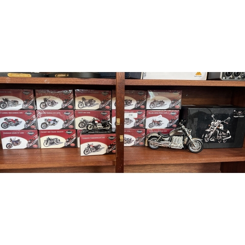 230 - A collection of Classic Motorbikes 1:24 scale diecast model motorcycles (the majority factory sealed... 