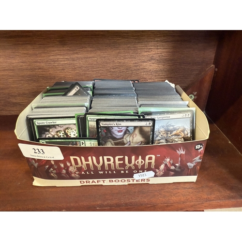 233 - A large accumulation of Magic the Gathering draft boosters