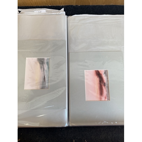 243 - A portfolio of water colour drawings