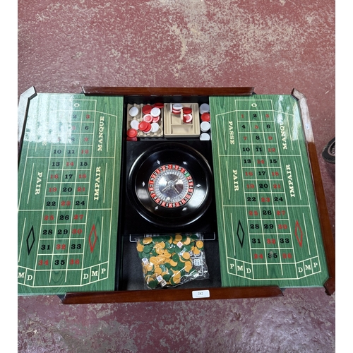 282 - An Italian burlwood and mahogany convertible gaming table