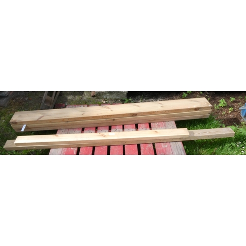 74 - Five lengths of planed timber