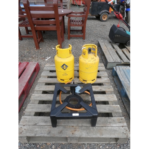 81 - A commercial gas boiling ring