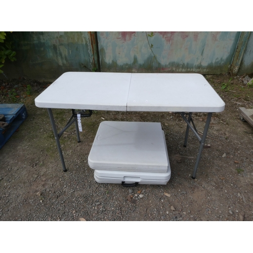 98 - Four Pro Gen folding trestle tables (one incomplete)