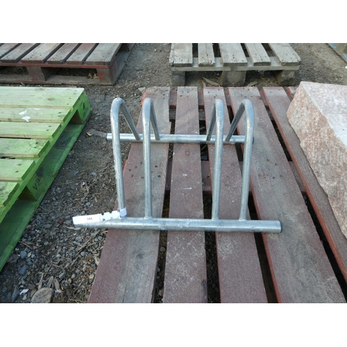 104 - A two capacity bicycle rack