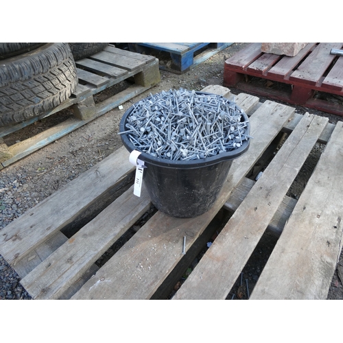 114 - A quantity of galvanised nails