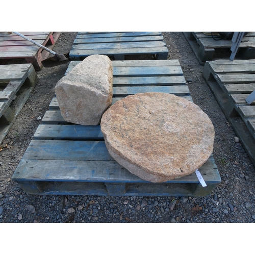 118 - A granite mushroom
