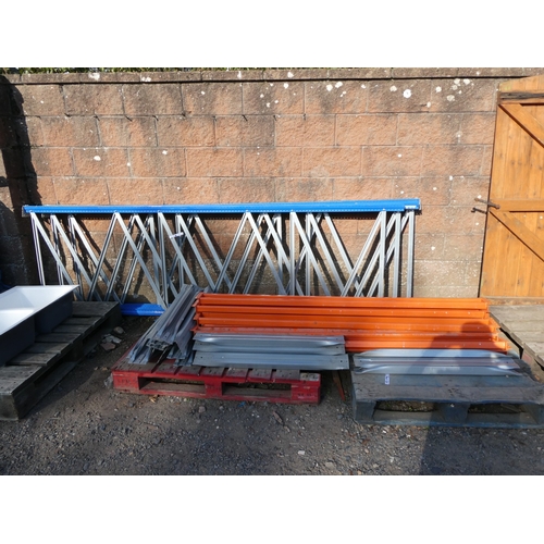 67 - A range of heavy duty warehouse shelving