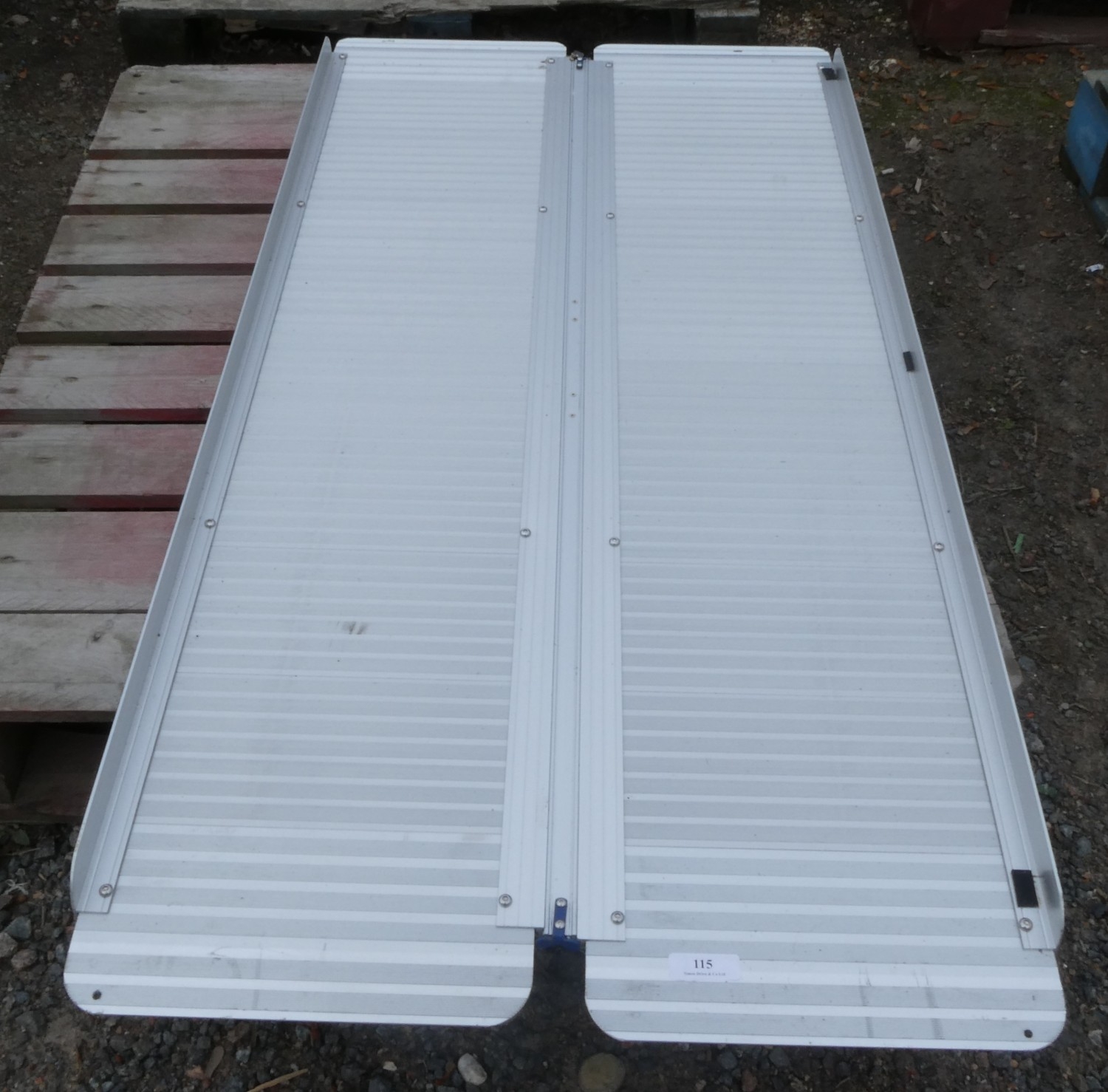 A folding aluminium loading ramp by The Ramp Factory