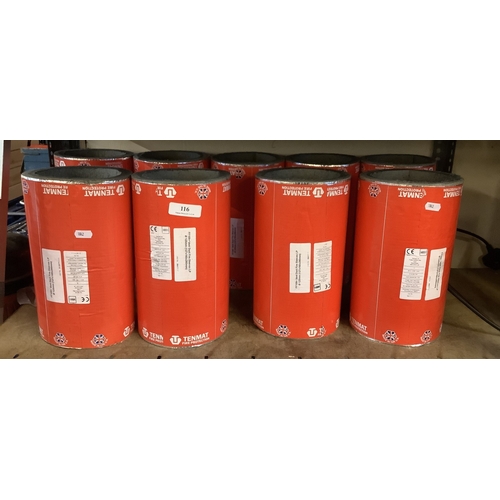 116 - Nine vent duct fire sleeves - new