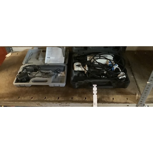 103 - A Mac Allister rotary hammer drill together with a Handy Power cordless screwdriver set