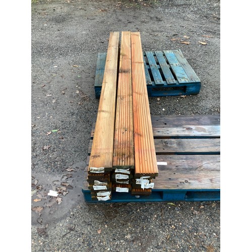 91 - Thirty lengths of decking boards
