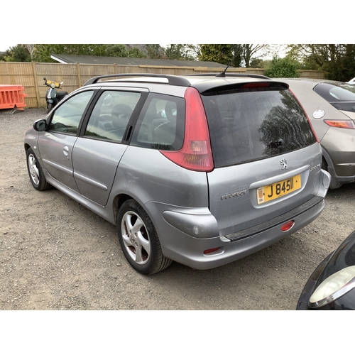 17 - A 2004 Peugeot 206 SW 1.6 XSi estate J84511 (petrol/automatic), odometer reading 108,056 miles - Tra... 