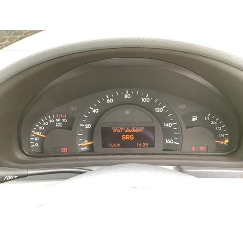 22 - A 2002 Mercedes-Benz C200 Kompressor Elegance 1.8 four door saloon J34923 (petrol/manual), odometer ... 