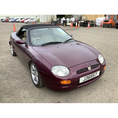 24 - A 1999 Rover MGF 1.8i convertible roadster J36857 (petrol/manual), odometer reading 67,074 miles