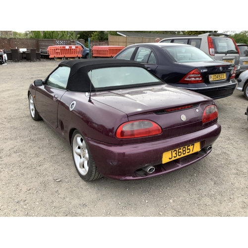 24 - A 1999 Rover MGF 1.8i convertible roadster J36857 (petrol/manual), odometer reading 67,074 miles