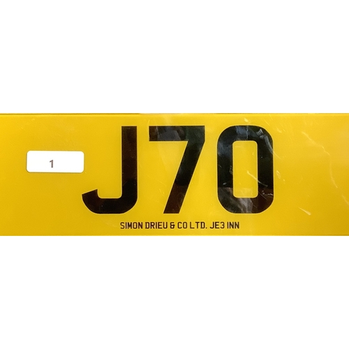 1 - J70 - A two digit registration mark assigned to a non-running scooter of insignificant value