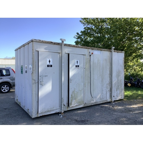 27 - A portable Welfare unit comprising of lady's and gentleman's toilets