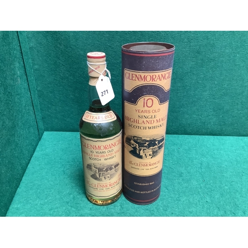 271 - A presentation bottle of Glenmorangie 10 Years old Single Malt Highland Scotch Whisky