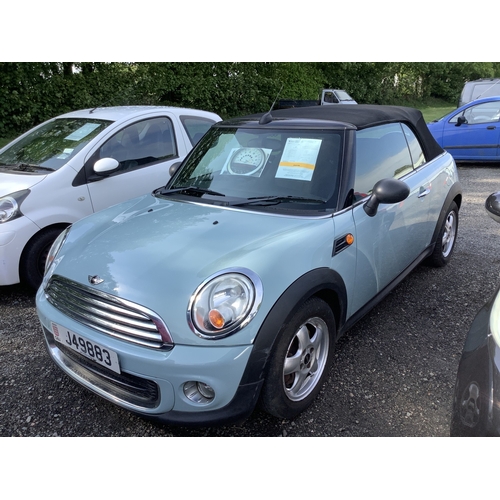 7 - A 2011 Mini One 1.6 convertible J49883 (petrol/manual), odometer reading 49,273 miles