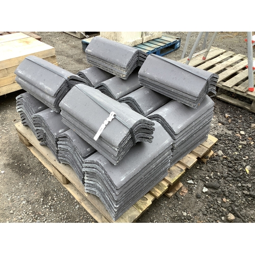 104 - A pallet of ridge tiles - new