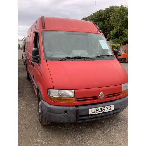45 - A 2002 Renault Master 35 2.5 dCi panel van J83873 (diesel/manual), odometer reading 82,581 miles