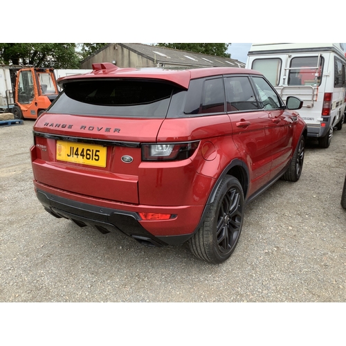 47 - A 2018 Range Rover Evoque Dynamic TD4 SUV J144615 (diesel/automatic), odometer reading 92,571 miles ... 