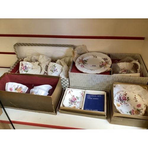 356 - A range of Royal Crown Derby Posies bone china