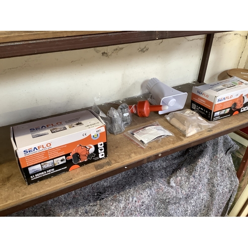 497 - Two Seaflow automatic demand diaphragm pumps and other boating equipment