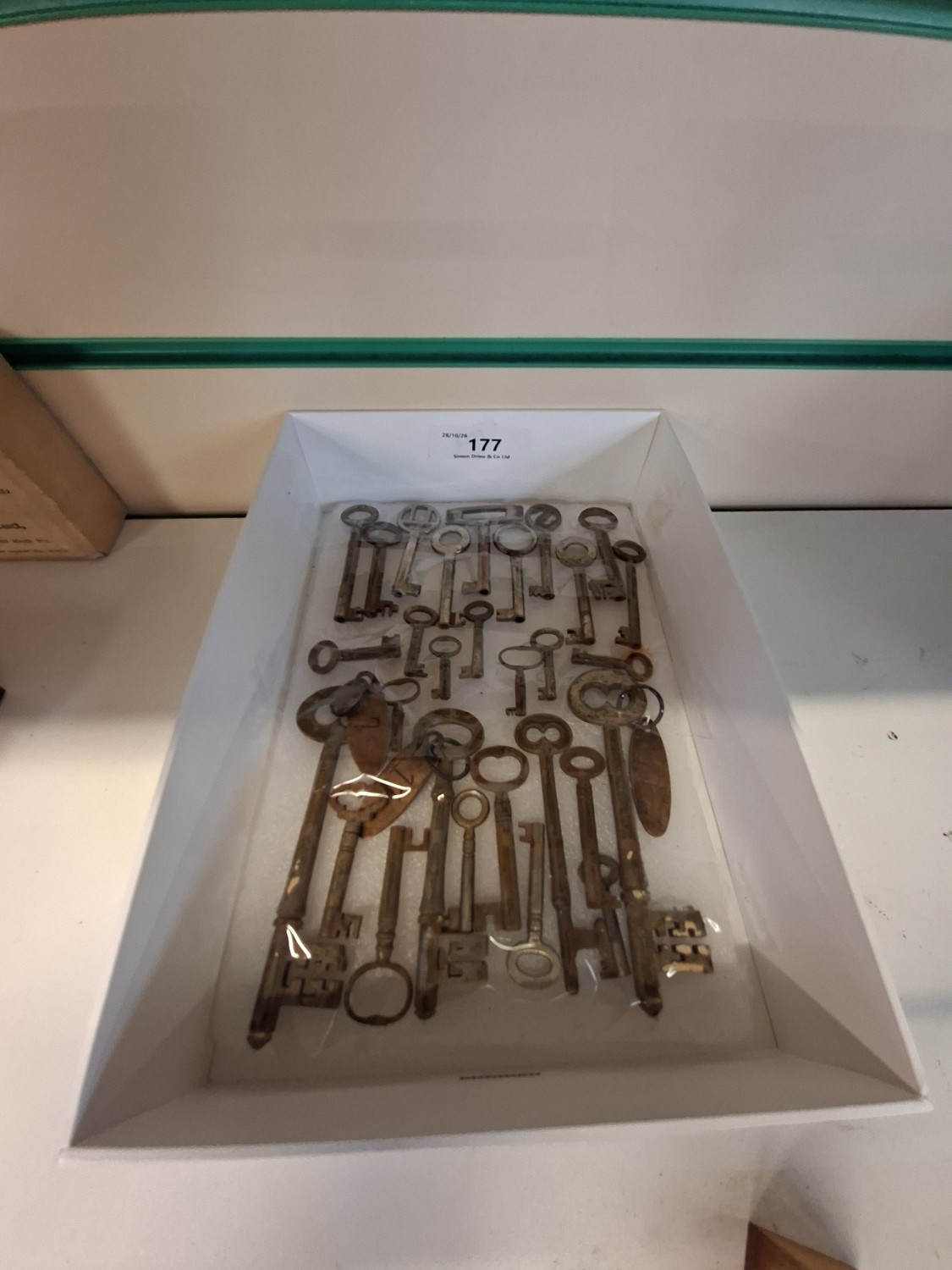 A collection of vintage keys