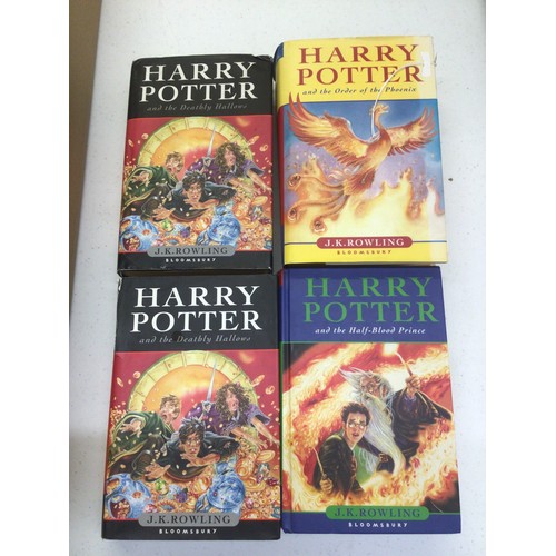 10 - 4 hardback 1st edition Harry Potter books