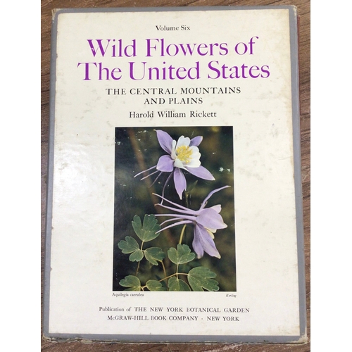 25 - Wild Flowers of The United States by Rickett. 14 volumes in slipcases.