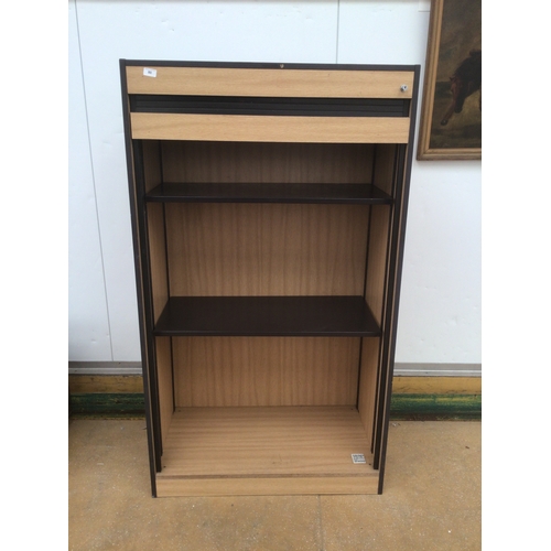 80 - Roll door 2 height display cabinet no key