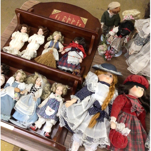 22 - Collection of porcelain dolls, some boxed