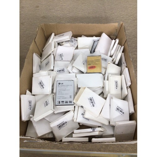 27 - box of mobile phone batteries, Samsung and LG