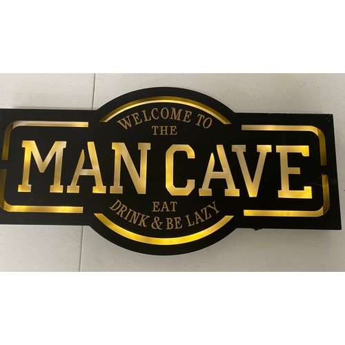 14 - 'Welcome to the the mancave' illuminated sign