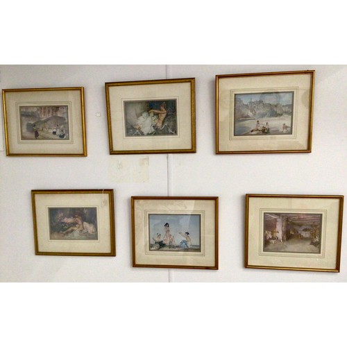 9 - Quantity of Sir William Russell Flint prints including nudes