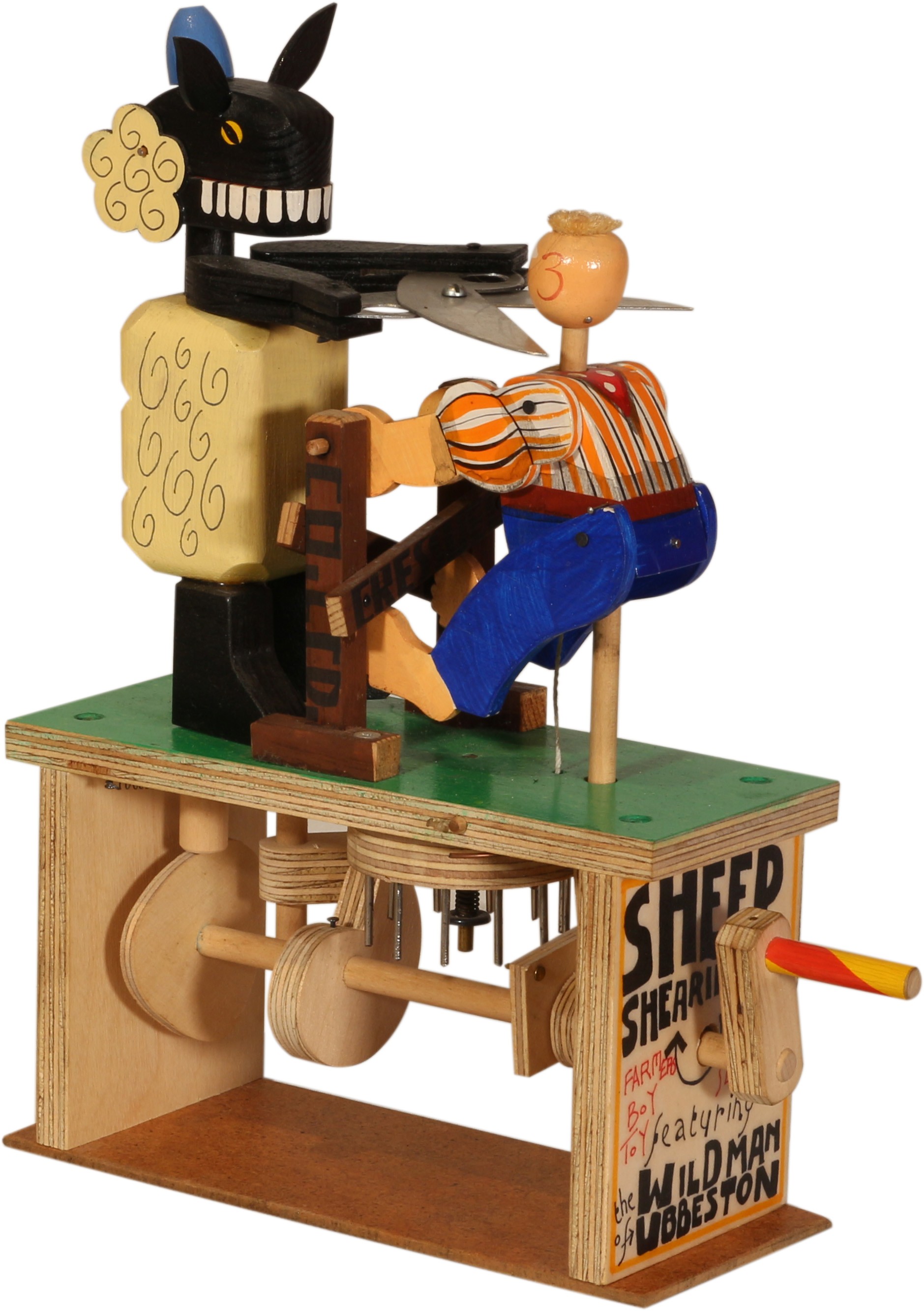 Sheep Shearing Man Automaton by Ron Fuller, bought new from Cabaret ...