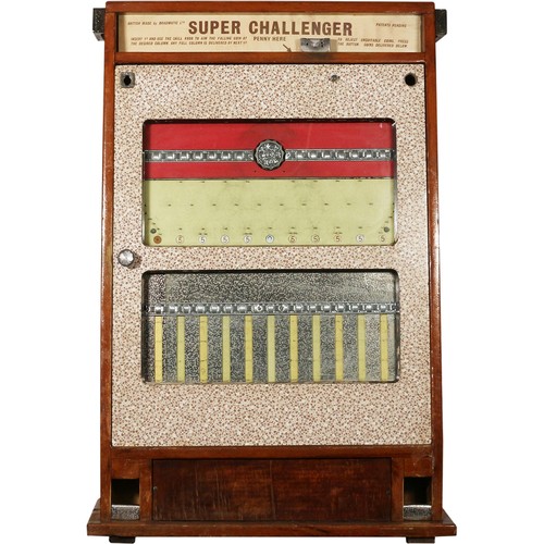 15 - Super Challenger Coin Operated Slot Machinemechanically complete and working.Operating on Old Penny ... 