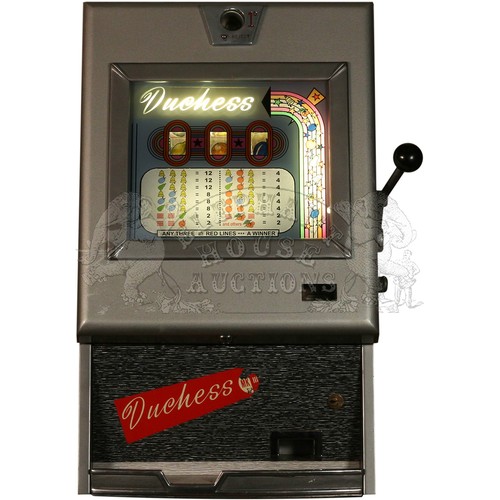 Duchess Mk III Vintage Coin Operated One Arm Bandit Slot Machine by