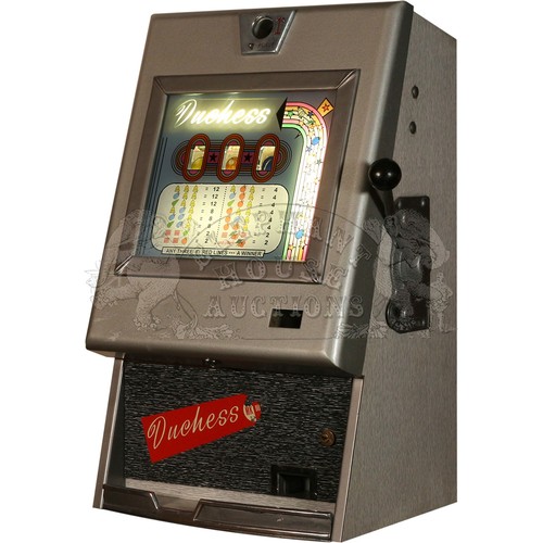 Duchess Mk III Vintage Coin Operated One Arm Bandit Slot Machine by