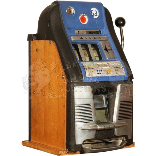 Hi-Top Vintage Coin Operated One Arm Bandit Slot Machine by Mills ...