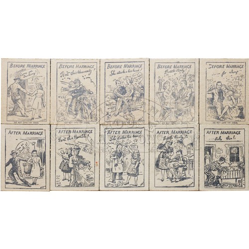 Before & After Marriage Fortune Teller Cards for drawerpull fortune