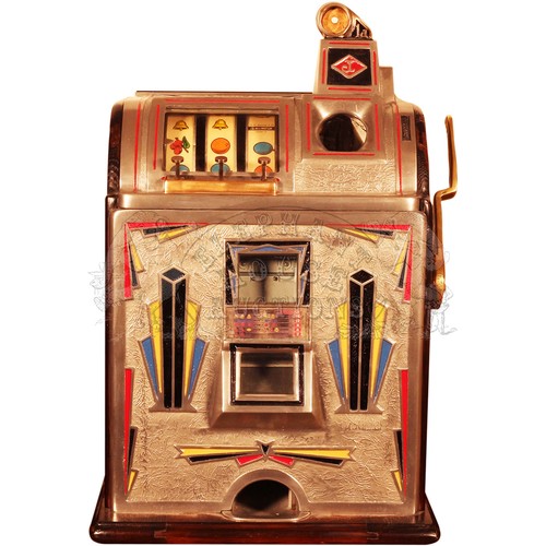 47 - Victoria A by Jennings - coin operated amusement machine, very nicely restored example with jackpot ... 