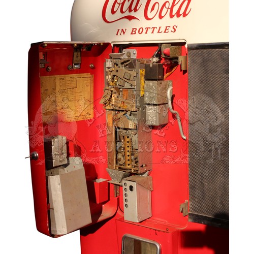 72 - V-80 by The Vendo Company - classic Coca-Cola coin operated vending machine with serial number datin... 