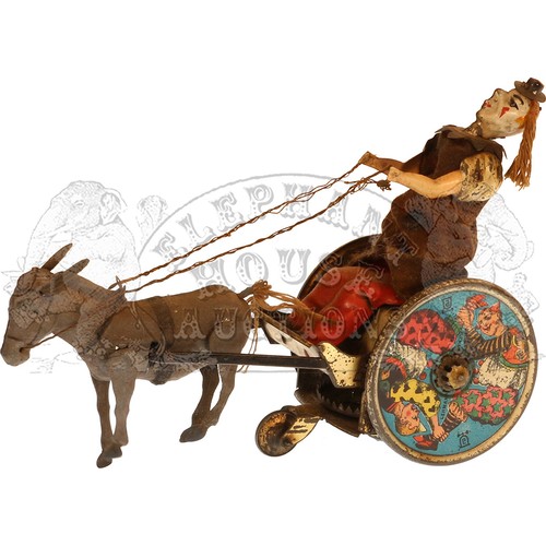 5 - Balky Mule by Lehmann - clockwork tinplate toy in working order and nice condition.                 ... 