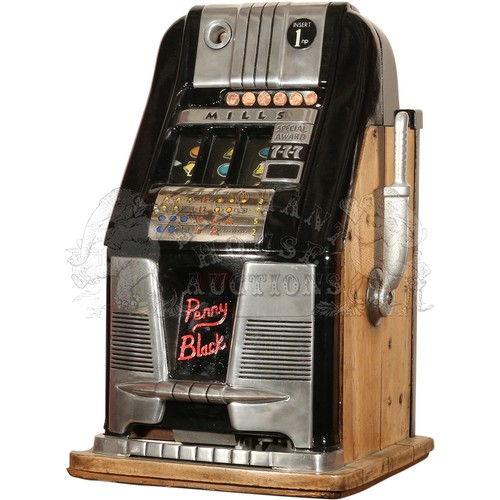 53 - Hi-Top by Mills (Chicago) - coin operated amusement machine in working order, original back and cash... 