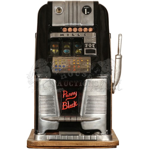 53 - Hi-Top by Mills (Chicago) - coin operated amusement machine in working order, original back and cash... 