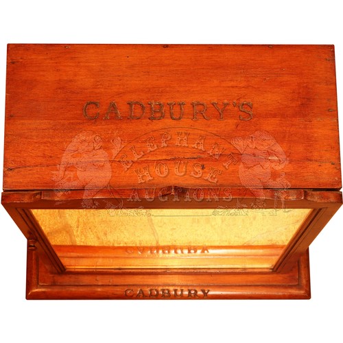 24 - Pair of Cadbury's Shop Cabinets - rare pair of small cabinets with glass shelves in very good origin... 