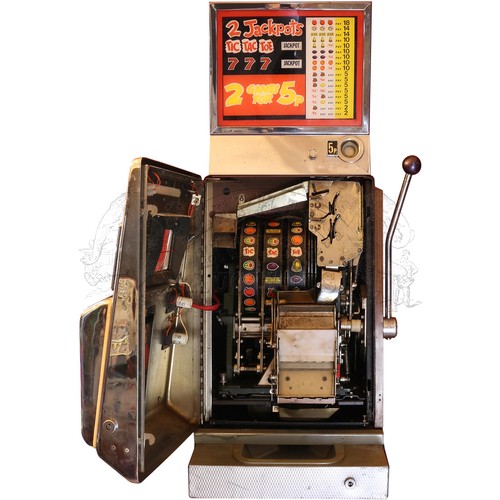 106 - Regal Super '22' Coin Operated One Arm Bandit Slot Machine by Aristocrat Automatics - in overall goo... 