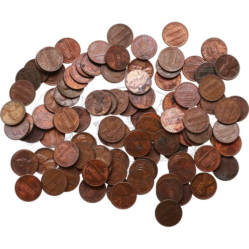 100 x 1c : One Cent Coins.32328